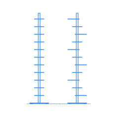 Furniture Bookcases Story Bookcase Tall Outline Svg File, Free Vectors File